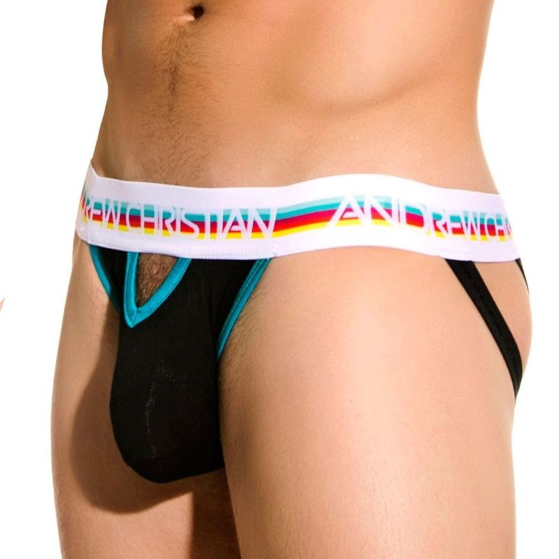 Teaser Bubble Butt Jock - Black - - Jocks and G-Strings