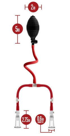 Temptasia Nipple Squeeze Pump System by Blush Novelties - Breast and Nipple Toys
