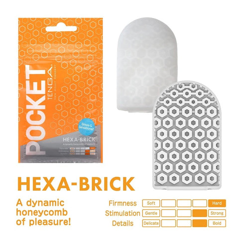 Pocket Tenga Block Edge Masturbator by Tenga - Masturbators and Strokers