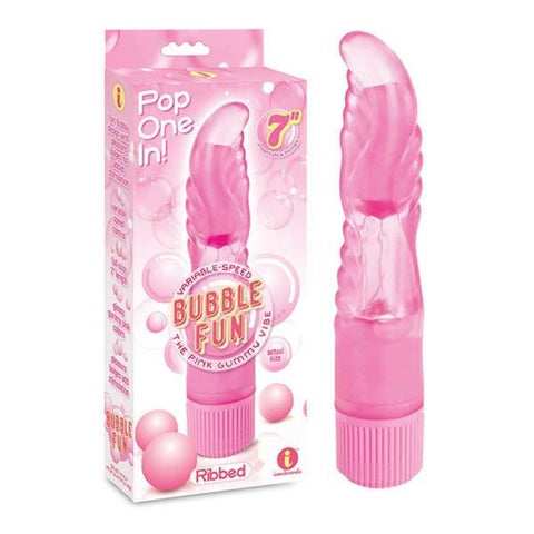 The 9s Bubble Fun Ribbed G-Spot Vibrator by Icon Brands - G-Spot Vibrators