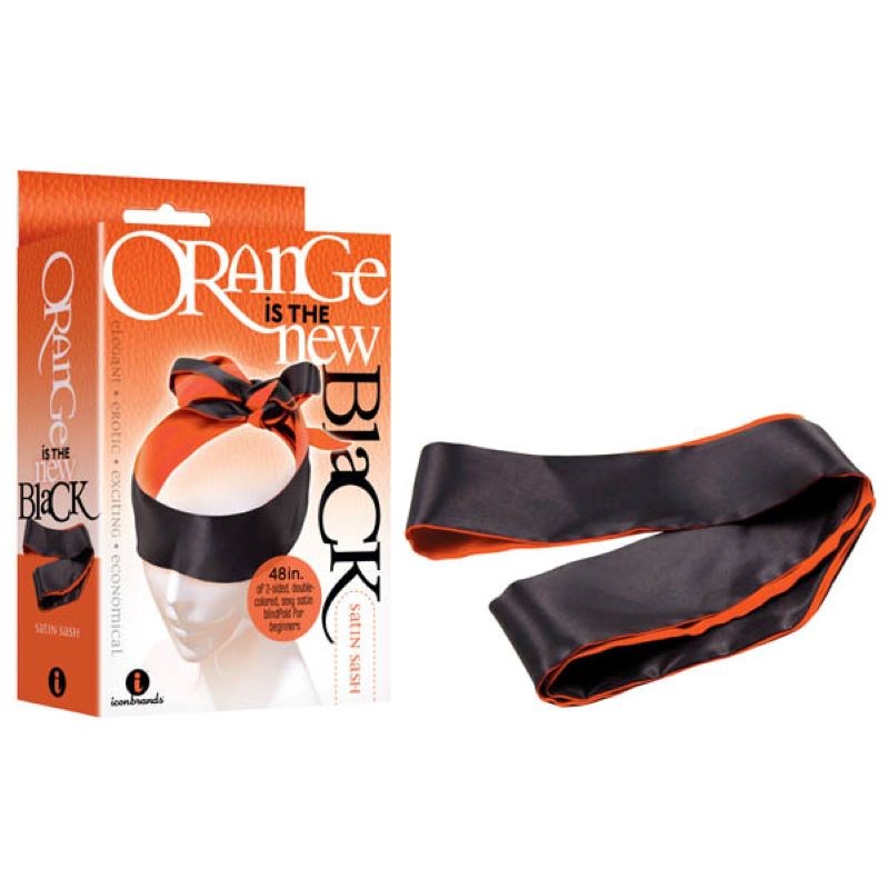 The 9's Orange Is The New Black, Satin Sash - - Masks And Blindfolds