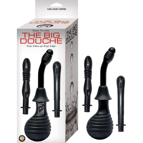 The Big Douche Black Anal Douche by Nasstoys - Enemas and Douches