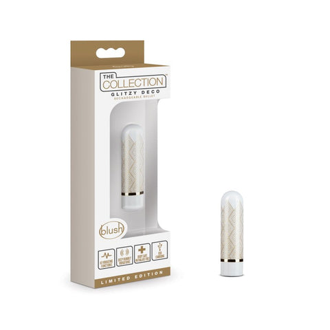 Glitzy Deco Rechargeable Bullet Vibe by Blush Novelties - Bullet Vibrators