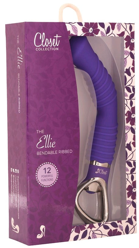 The Ellie G Bendable Ribbed - - G-Spot Vibrators