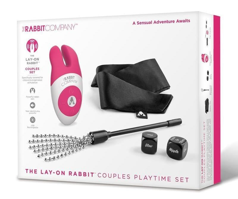 The Lay-On Rabbit Couples Playtime Set - - Sex Kits