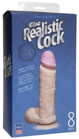 The Realistic Cock UR3 Realistic Dildo White - Realistic Dildos