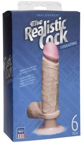 The Realistic Cock Vibrating 6 Inch by Doc Johnson - Realistic Dildos