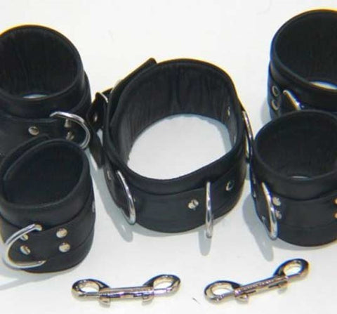 The Specialist Leather Bondage Set Bondage Restraints - Cuffs and Restraints