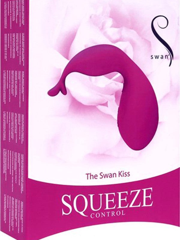 The Swan Kiss with Squeeze Control Pink - - Luxury Sex Toys