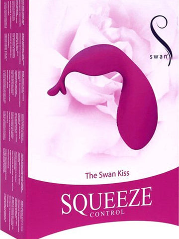 Swan Kiss Teal Rechargeable Vibrator by BMS Factory - Luxury Sex Toys