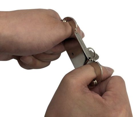 Thumb Steel Cuffs Steel Sex Toy by BDStyle - Steel Sex Toys
