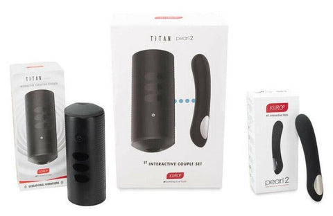 Titan and Kiiroo Pearl 2 Interactive Couple Set by Kiiroo - Remote Control Vibrators