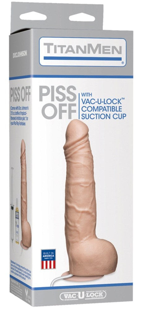 Titan Men Piss Off Cock Cup Vanilla - - Realistic Dildos