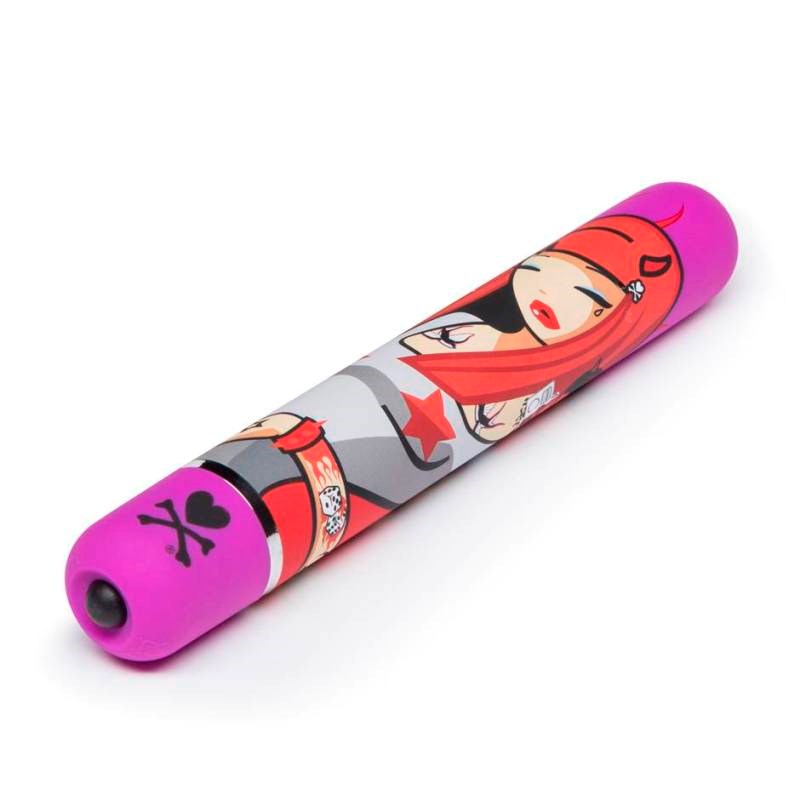 tokidoki Pyro Girl Power Vibe 7 Function Classic Vibrator - - Personal Massagers