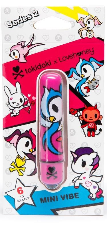 tokidoki Single Speed Mini Bullet Vibrator Pink Bomb Bird - - Personal Massagers