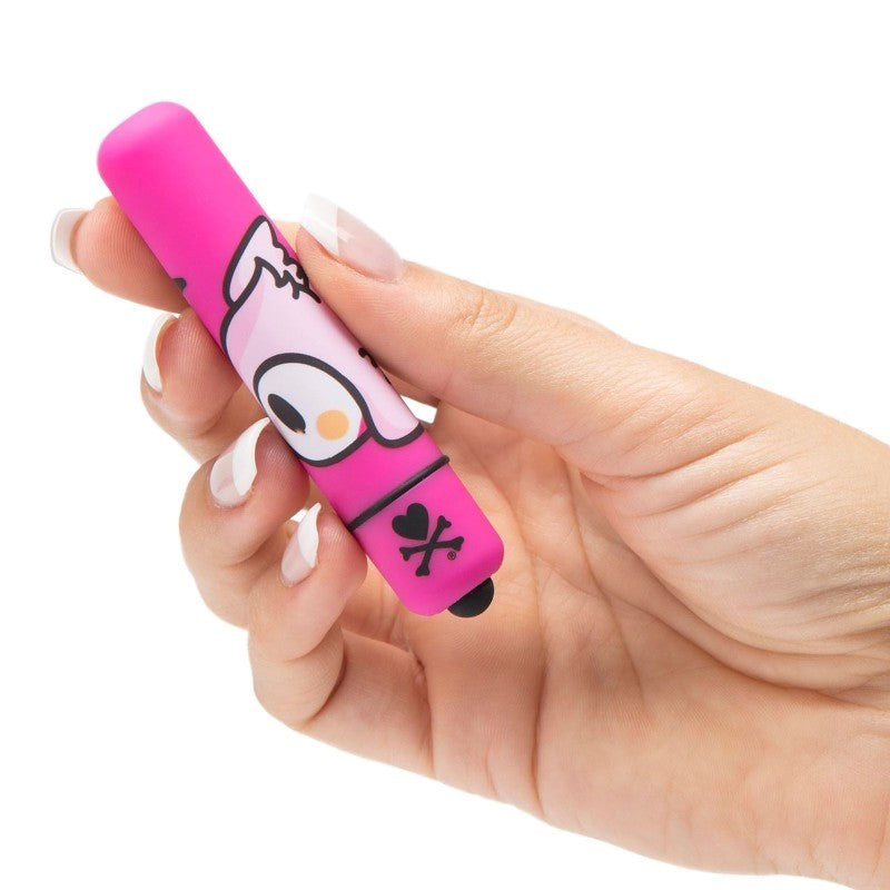 tokidoki Single Speed Mini Bullet Vibrator Pink Heart Bird - - Personal Massagers