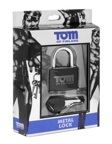 Tom Of Finland Locking Chain Collar by XR Brands - Cuffs and Restraints