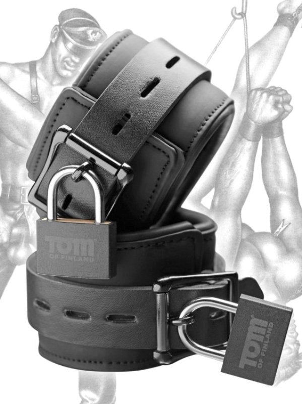 Tom of Finland Neoprene Wrist Cuffs - - Collars And Cuffs