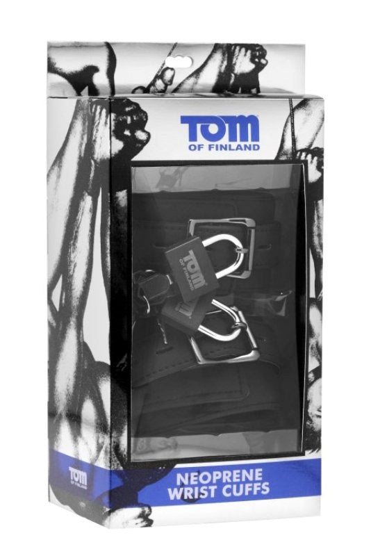 Tom of Finland Neoprene Wrist Cuffs - - Collars And Cuffs