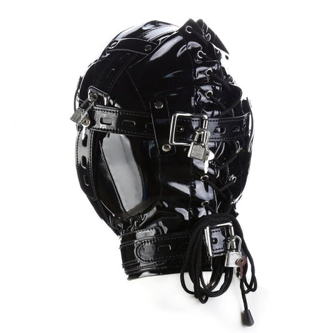 Total Lockdown Hood Slick Look by BDStyle - Bondage Hoods
