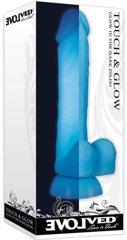 Touch and Glow Glow in the Dark Dildo - - Realistic Dildos