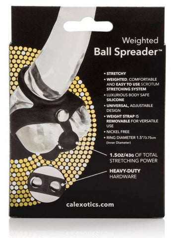 Tri-Snap Weighted Ball Spreader by California Exotics - Ball and Cock Toys