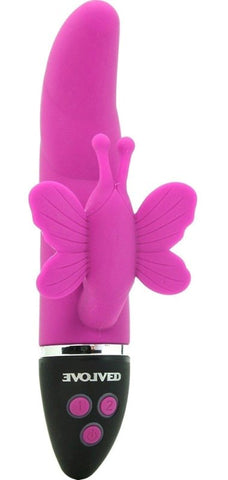 Trio of Hearts Lush Butterfly Vibrator by Evolved - Rabbit Vibrators