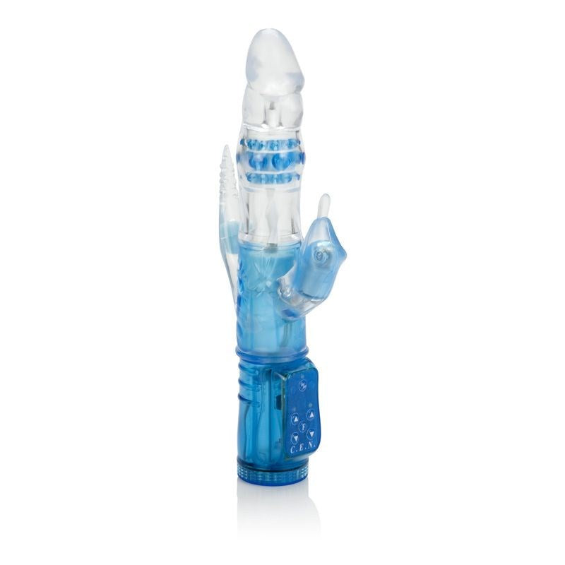 Triple Orgasm Vibe Blue - - Rabbit Vibrators