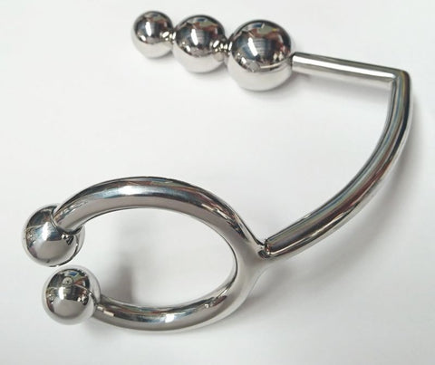 Triple Thrill Ass Lock & Ring by Hell's Couture - Spreaders and Hangers