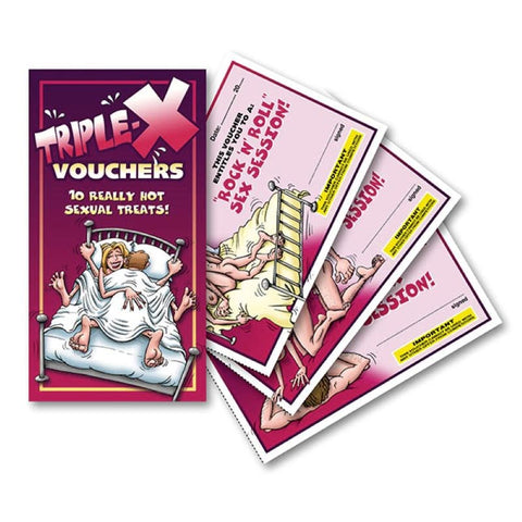 Triple-X Vouchers Set of 10 Vouchers Sex Game - Sex Games, Coupons and Tricks