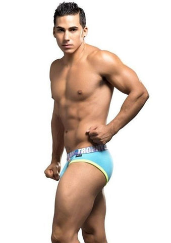 Trophy Boy Brief Aqua by Andrew Christian - Mens Briefs And Boxers