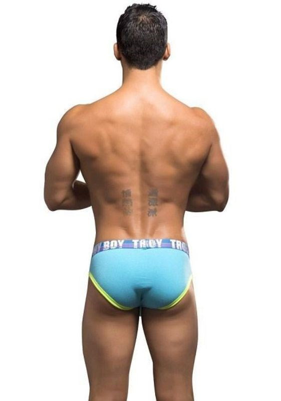 Trophy Boy Brief Aqua - - Mens Briefs And Boxers