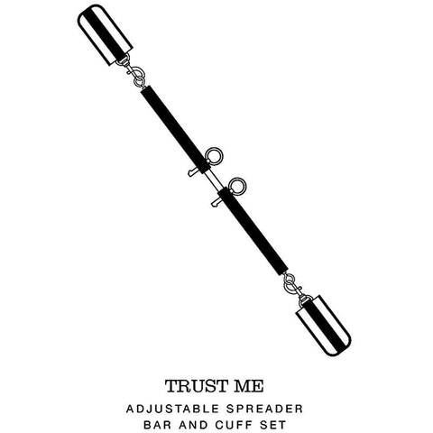 Trust Me Adjustable Spreader Bar & Cuffs by Lovehoney - Spreaders and Hangers
