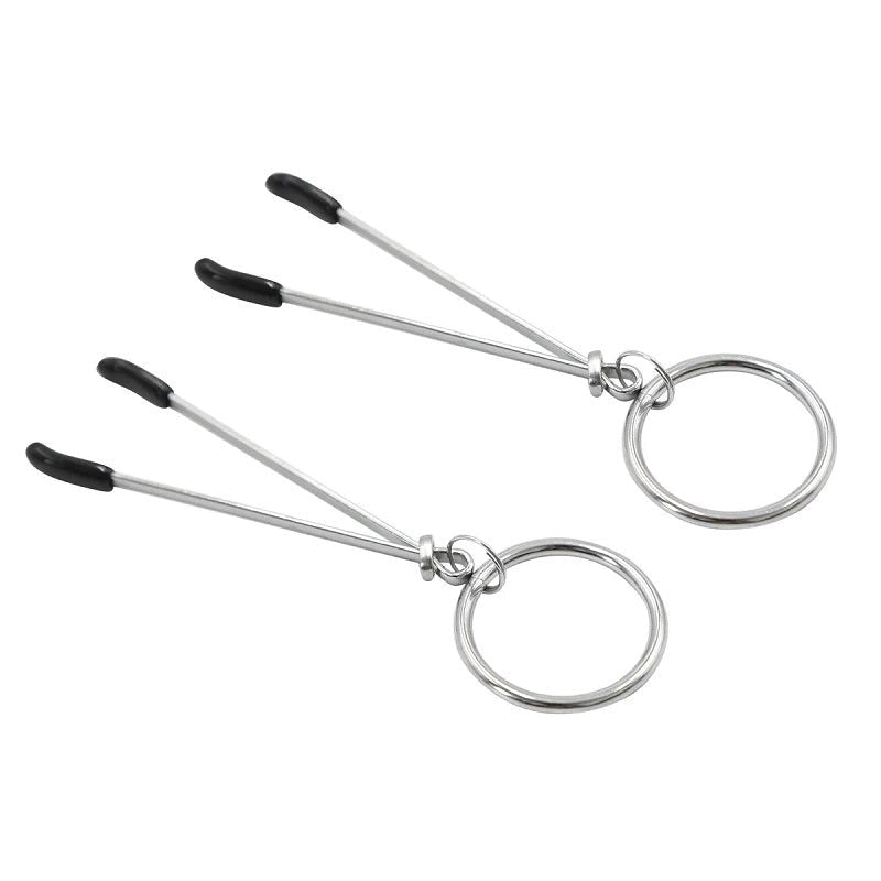 Tweezer Nipple Clamp with Metal O-Ring - - Breast and Nipple Toys