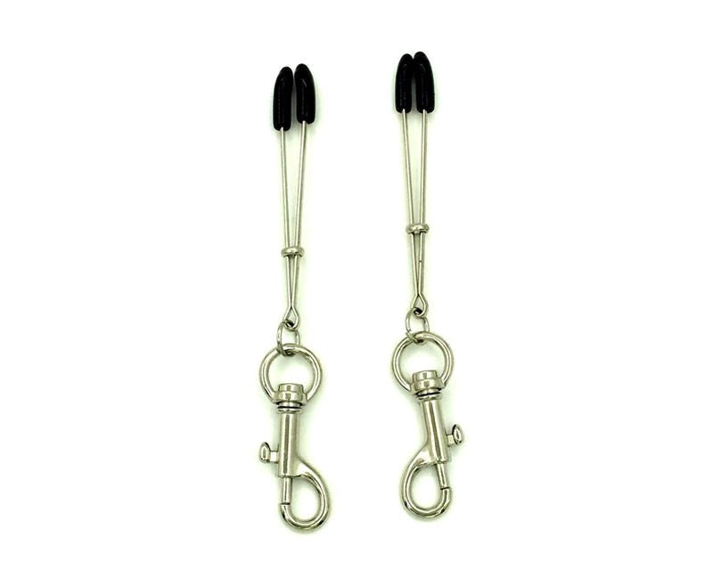 Tweezer Nipple Clamps with Snap Hook - - Breast and Nipple Toys