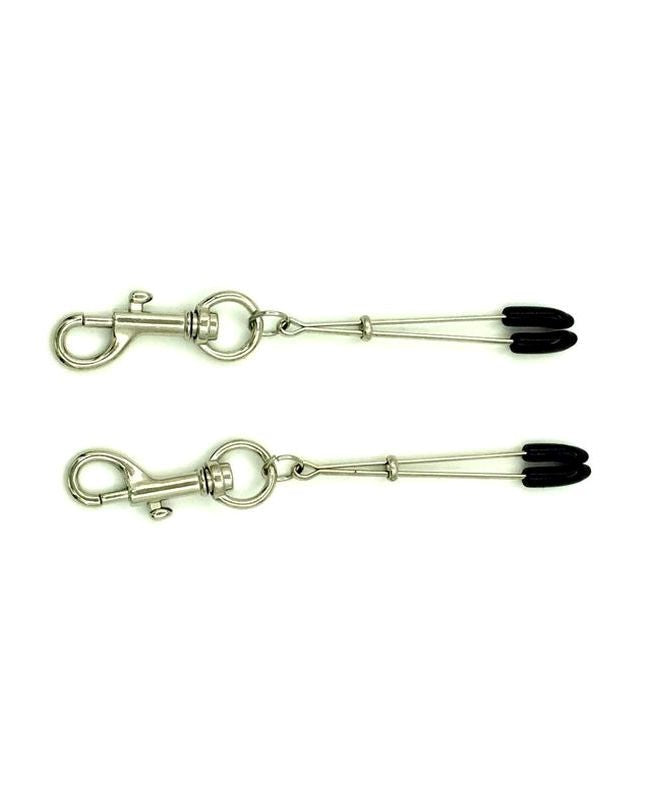 Tweezer Nipple Clamps with Snap Hook - - Breast and Nipple Toys