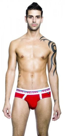 Twerk Brief Red Mens G-String by Andrew Christian - Jocks and G-Strings
