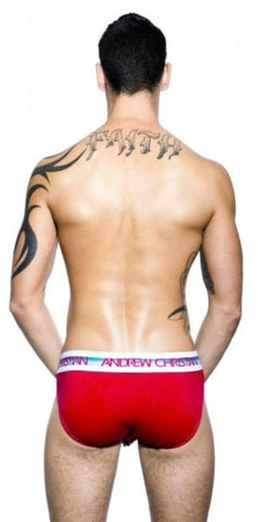 Twerk Brief Red Mens G-String by Andrew Christian - Jocks and G-Strings