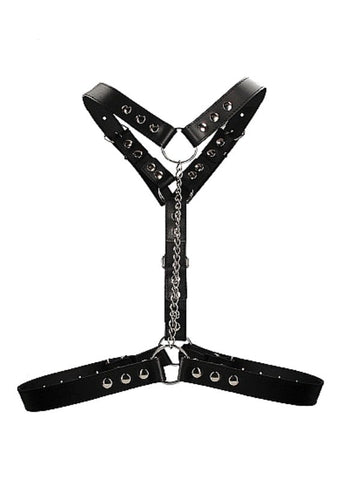 Twisted Bit Black Leather Harness Bondage Restraints - Cuffs and Restraints