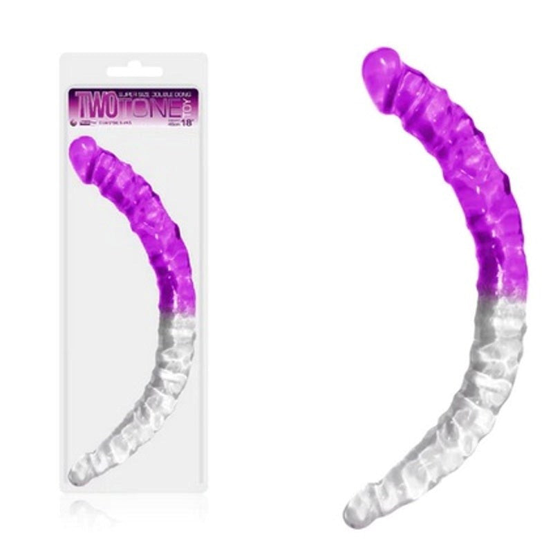 Two Tone Double Dong - 18 Inch - - Realistic Dildos