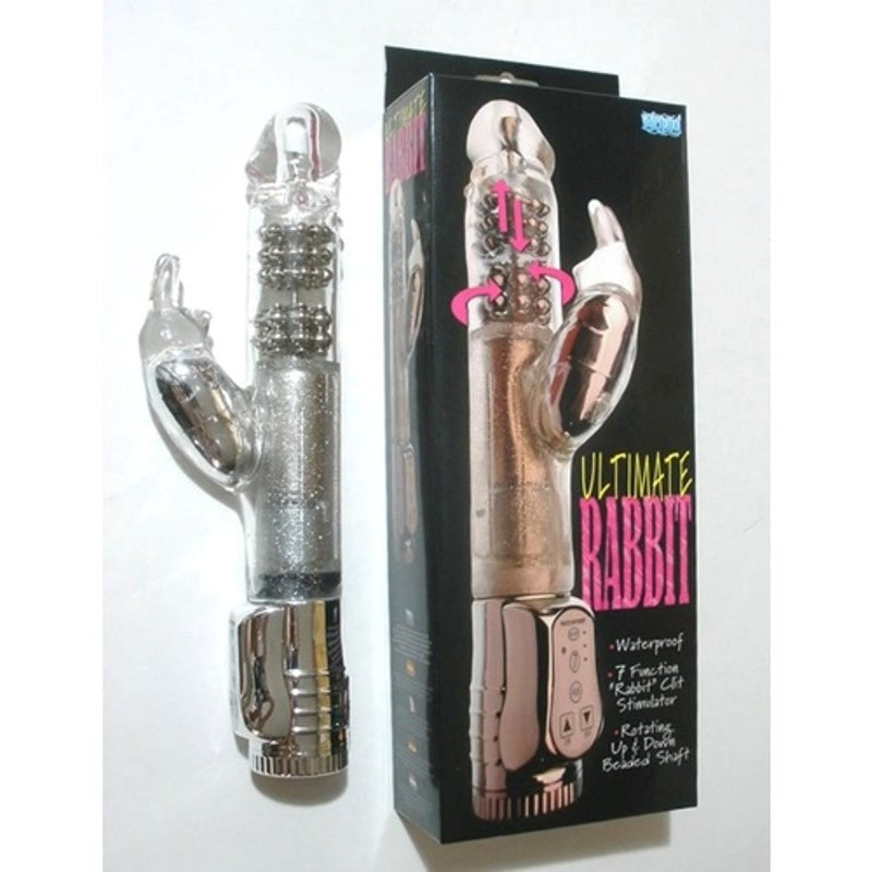 Ultimate Rabbit 7 Function Rotating Up Down Beaded Shaft - - Rabbit Vibrators