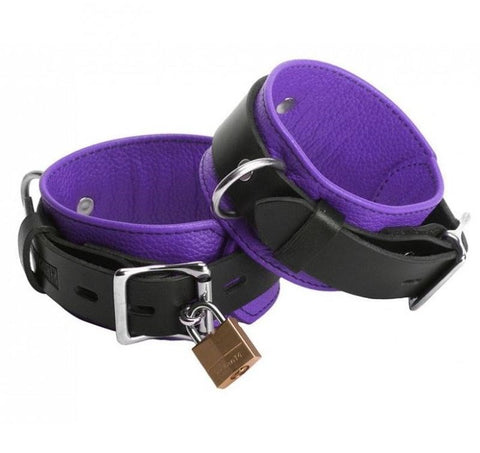 Underground Asylum Lockable Wrist Cuffs by Hell's Couture - Cuffs and Restraints