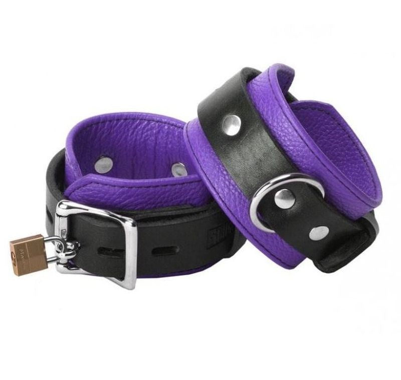 Underground Asylum Lockable Wrist Cuffs - - Collars And Cuffs