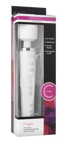 Utopia 10 Function Cordless Rechargeable Wand Massager - Personal Massagers