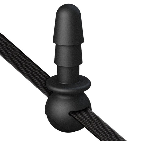 Vac-U-Lock Black Ball Gag - - Strap On Sextoys