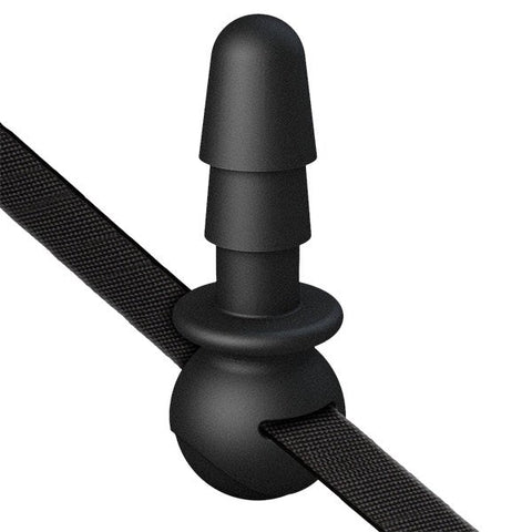 Vac-U-Lock Black Ball Gag by Doc Johnson - Strap On Sextoys