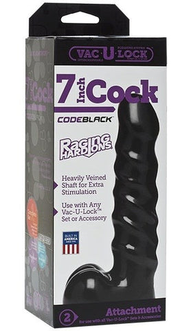 Code Black 7 Inch Raging Hard-Ons Realistic Cock - Strap On Sextoys