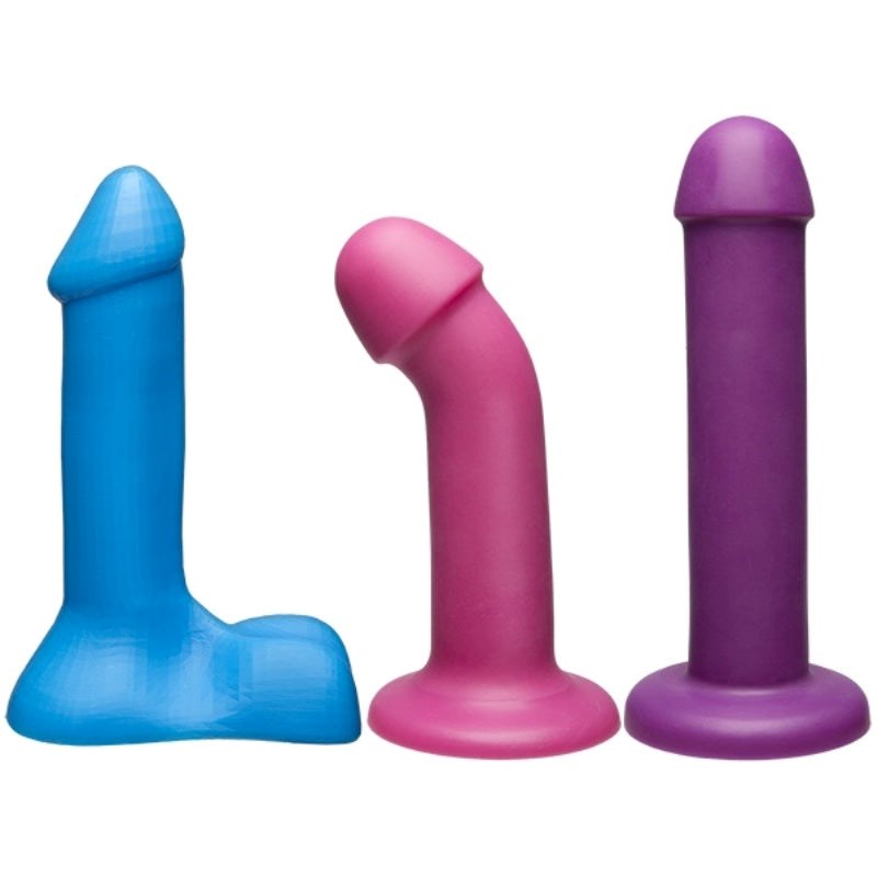 Vac-U-Lock Dual Density Silicone Truskyn Colors Set - - Sex Kits