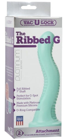 VAC-U-Lock Platinum Edition The Ribbed G by Doc Johnson - Strap On Sextoys