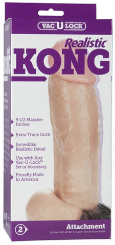 Vac U Lock Realistic Kong by Doc Johnson - Realistic Dildos